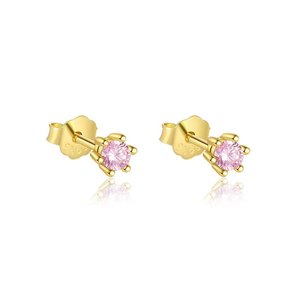 Wholesale Women's S925 Sterling Silver Heartshaped Zircon Earrings