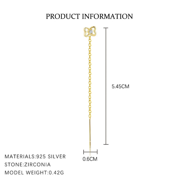 Wholesale Women's S925 Sterling Silver Hollow Flower Earrings With Zirconia In Light Luxury Style