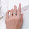 Wholesale Women's S925 Sterling Silver Inlaid Turquoise Geometric Design Ring