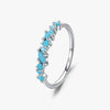 Wholesale Women's S925 Sterling Silver Inlaid Turquoise Geometric Design Ring