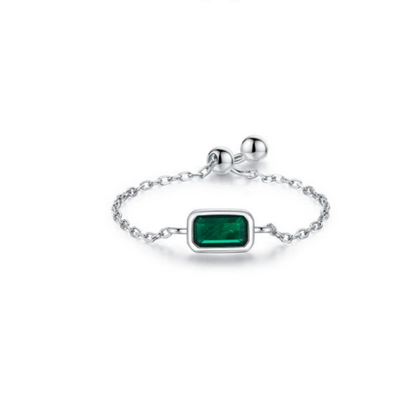 Wholesale Women's S925 Sterling Silver Inlaid Zircon Adjustable Ring With Geometric Pattern And Seiko Craft