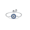 Wholesale Women's S925 Sterling Silver Inlaid Zircon Adjustable Ring With Geometric Pattern And Seiko Craft