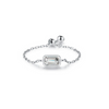 Wholesale Women's S925 Sterling Silver Inlaid Zircon Adjustable Ring With Geometric Pattern And Seiko Craft