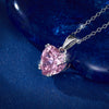 Wholesale Women's S925 Sterling Silver Inlaid Zircon Love Heart Pendant Necklace