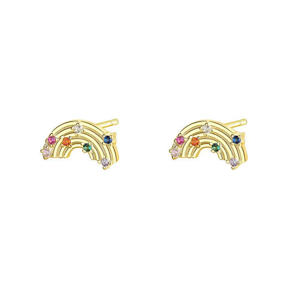 Wholesale Women's S925 Sterling Silver Inlaid Zirconium Flower And Geometric Earrings