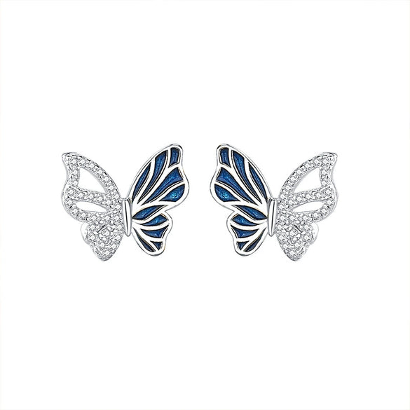 Wholesale Women's S925 Sterling Silver Insect Pattern Electroplated Butterfly Bracelet