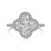 Wholesale Women's S925 Sterling Silver Jewelry Set With Clover Shape And Color Zirconium Inlaid Light Luxury Style Electroplated