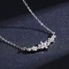 Wholesale Women's S925 Sterling Silver Light Luxury Flower Cross Chain Necklace With Seiko Design