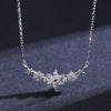 Wholesale Women's S925 Sterling Silver Light Luxury Flower Cross Chain Necklace With Seiko Design