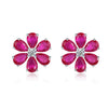 Wholesale Women's S925 Sterling Silver Light Luxury Flower Pattern Diamond Inlaid Clavicle Necklace