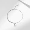 Wholesale Women's S925 Sterling Silver Light Luxury Rectangular Tail Bracelet With Metal Lock And Electroplating Design