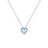 Wholesale Women's S925 Sterling Silver Love Hollow Pendant Necklace With Geometric Pattern And Electroplated Finish