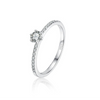 Wholesale Women's S925 Sterling Silver Love Star Geometric Heart Shape Inlaid Zircon Fashion Ring