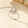 Wholesale Women's S925 Sterling Silver Luxury Diamond Ring With Electroplating