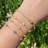 Wholesale Women's S925 Sterling Silver M?bius Geometric Style Bracelet With Zircon Opal And Electroplating Design