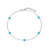 Wholesale Women's S925 Sterling Silver M?bius Geometric Style Bracelet With Zircon Opal And Electroplating Design