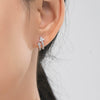 Wholesale Women's S925 Sterling Silver Microinlaid Double Arrow Earrings Light Luxury Niche Design