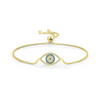 Wholesale Women's S925 Sterling Silver Microinlay Devil's Eye Bracelet