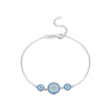 Wholesale Women's S925 Sterling Silver Microinlay Devil's Eye Bracelet