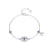 Wholesale Women's S925 Sterling Silver Microinlay Devil's Eye Bracelet