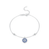 Wholesale Women's S925 Sterling Silver Microinlay Devil's Eye Bracelet