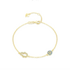 Wholesale Women's S925 Sterling Silver Microinlay Devil's Eye Bracelet