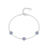 Wholesale Women's S925 Sterling Silver Microinlay Devil's Eye Bracelet