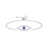 Wholesale Women's S925 Sterling Silver Microinlay Devil's Eye Bracelet