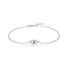 Wholesale Women's S925 Sterling Silver Microinlay Devil's Eye Bracelet