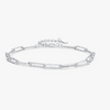 Wholesale Women's S925 Sterling Silver Minimalist Irregular Hammer Design Cold Style Niche Bracelet With Electroplating