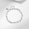 Wholesale Women's S925 Sterling Silver Minimalist Irregular Hammer Design Cold Style Niche Bracelet With Electroplating