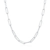 Wholesale Women's S925 Sterling Silver Minimalist Irregular Hammer Texture Clavicle Chain With Electroplating