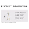Wholesale Women's S925 Sterling Silver Moissanite Four Leaf Clover Geometric Fashion Necklace O Chain