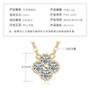 Wholesale Women's S925 Sterling Silver Moissanite Four Leaf Clover Geometric Fashion Necklace O Chain