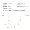 Wholesale Women's S925 Sterling Silver Moissanite Four Leaf Clover Geometric Fashion Necklace O Chain