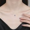 Wholesale Women's S925 Sterling Silver Moissanite Geometric Simple Pendant Fishing Line Necklace