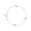 Wholesale Women's S925 Sterling Silver Mosan Bracelet With Phantom Butterfly Bow And Geometric Patterns