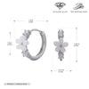 Wholesale Women's S925 Sterling Silver Natural Flower Geometric Earrings