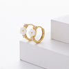 Wholesale Women's S925 Sterling Silver Natural Flower Geometric Earrings