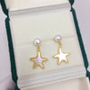 Wholesale Women's S925 Sterling Silver Natural Freshwater Pearl Oblate Earrings