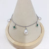 Wholesale Women's S925 Sterling Silver Natural Freshwater Seedless Pearl Bracelet In Rice And Water Drop Shapes