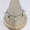Wholesale Women's S925 Sterling Silver Natural Freshwater Seedless Pearl Bracelet In Rice And Water Drop Shapes