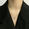 Wholesale Women's S925 Sterling Silver Necklace With Butterfly And Bow Pattern And Austrian Crystal Pendant Ochain
