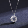 Wholesale Women's S925 Sterling Silver Necklace With Flower Pattern And Cross Chain Seiko Crafted