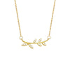 Wholesale Women's S925 Sterling Silver Necklace With Leaf Branch Pendant Jewelry