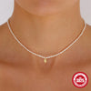 Wholesale Women's S925 Sterling Silver Octagonal Star Devil's Eye Snake Moon Diamond Pearl Inlaid Clavicle Necklace With Geometric Pattern