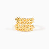 Wholesale Women's S925 Sterling Silver Open Flower Leaf Ring With Electroplating