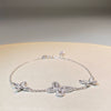 Wholesale Women's S925 Sterling Silver Phantom Butterfly Bow Electroplated Allmatch Bracelet