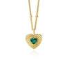 Wholesale Women's S925 Sterling Silver Retro Heart Shaped Necklace With Cross Chain And Electroplating Treatment