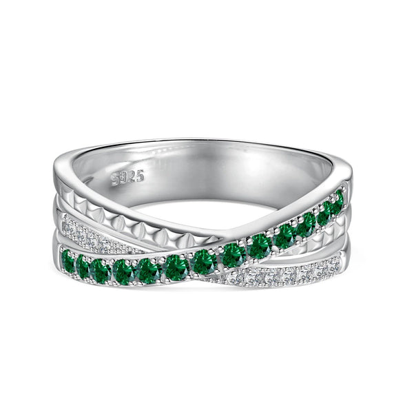 Wholesale Women's S925 Sterling Silver Ring And Bracelet With Mobius Geometric Design And Diamond Zircon Inlaid Light Luxury Style Electroplated